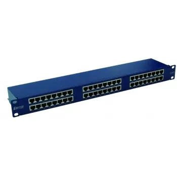 EMITERNET PATCHPANEL 19, 48XRJ45 STP CAT.6 (1U) S ABLAGE, PLAVA