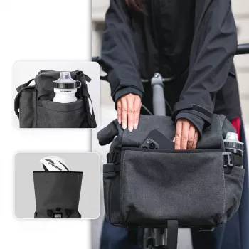 Rockbros H46 backpack handlebar bag - grey