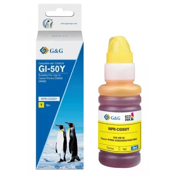 G&G tintna patrona kompatibilna s Canon GI-50 Y/3405C001, žuta (70 ml)