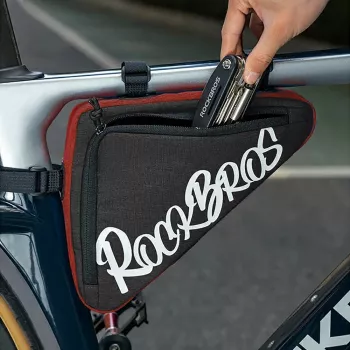 Rockbros G002 Flash Journey biciklistička torba za trokutasti okvir 1,4 l - crvena