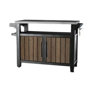 KETER stol za roštilj Deco Unity XL 207L, orah nijansa