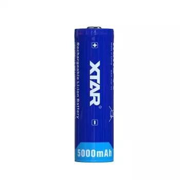 XTAR 21700 5000mAh 3,6V Li-Ion baterija (nezaštićena, Flat Top)