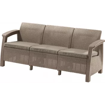 KETER trosjed vrtna sofa Corfu Love Seat Max bež