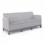 KETER trosjed vrtna sofa Scandi Form Sofa za 3 osobe svijetlosivi/tamnosivi čelik