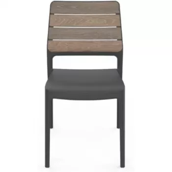 KETER vrtna stolica Deco Porto orah/siva