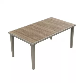 KETER vrtni stol Deco Futura imitacija jasena/bež