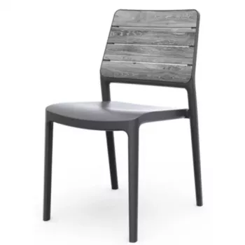 KETER vrtna stolica Deco Porto svijetlosiva/siva