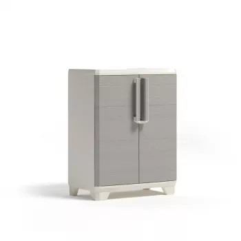 KETER Linear drveni podni ormarić 68x39x90cm svijetlo bež/svijetlo sivi