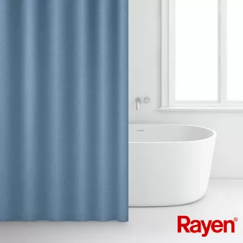 RAYEN zavjesa za tuš 180x200cm plava, poliester