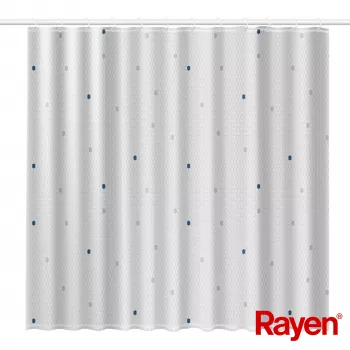 RAYEN zavjesa za tuš 180x200cm bijela, poliester