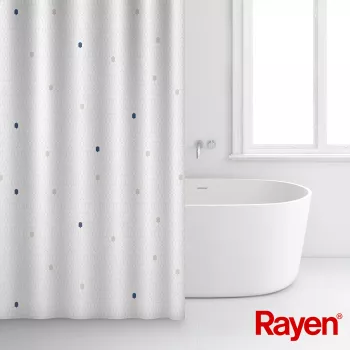 RAYEN zavjesa za tuš 180x200cm bijela, poliester