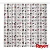 RAYEN zavjesa za tuš 180x200cm bijela/rebrasta, PEVA