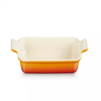 LE CREUSET Rectangular baking dish Heritage stoneware 19x14cm / 1.1L orange