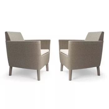 KETER vrtne stolice 2 kom. Salemo Duo beige