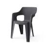 KETER vrtna stolica Bilbao Low Back siva