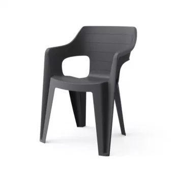 KETER vrtna stolica Bilbao Low Back siva