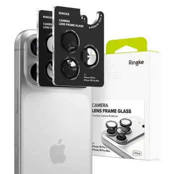 RINGKE KAMERASCHUTZ CAMERA FRAME PROTECTOR 2-PACK IPHONE 18 PRO / PRO MAX CRNA