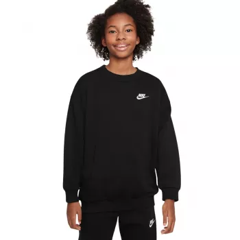 Nike Sportswear Club Fleece dječja majica s kapuljačom crna FD2923 010 L