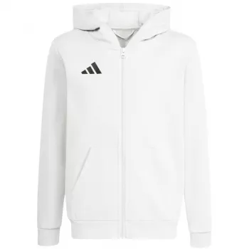 adidas Entrada 26 Full Zip Hoodie dječja majica s kapuljačom bijela KH1783 164cm