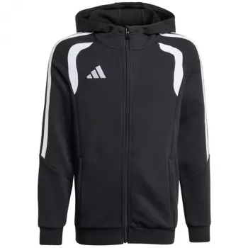 adidas Tiro 26 League Sweat Full Zip Hoodie dječja majica s kapuljačom crna KF3324 164cm