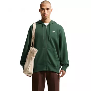 Nike Club BB FZ Hoodie muški kapuzenpullover s patentnim zatvaračem zeleni FN3861 323 L