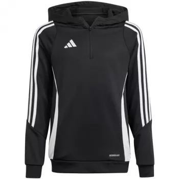 adidas Tiro 24 Training Hoodie dječja majica s kapuljačom crna IJ9960 164cm