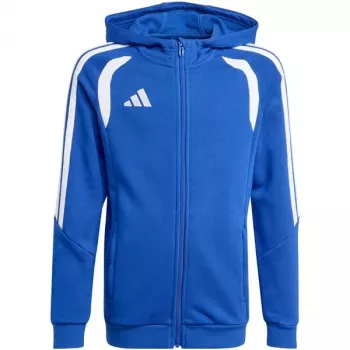 Dječja adidas Tiro 26 League Sweat Full Zip Hoodie majica s kapuljačom, plava, KF9102 152cm