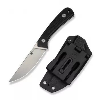 Nož CIVIVI Carveth Fixed Blade AEB-L, crni G10 (C25040-1)