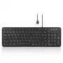 Perixx PERIBOARD-213 DE B žična USB tipkovnica, njemački raspored (QWERTZ), škare mehanizam, crna
