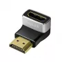 LogiLink AH0005A 8K HDMI adapter 90° muški na ženski 48 Gbps crni