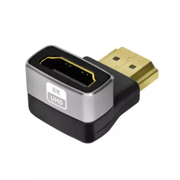 LogiLink AH0005A 8K HDMI adapter 90° utikač na utičnicu 48 Gbps crni