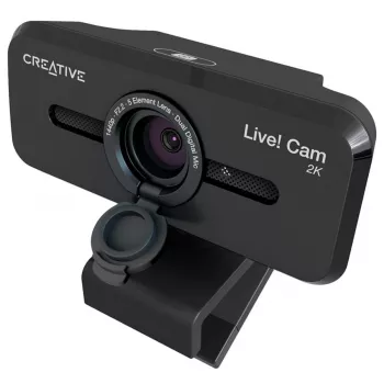 Creative Live! Cam Sync V3 2K QHD web kamera s dva mikrofona i poklopcem za privatnost, crna