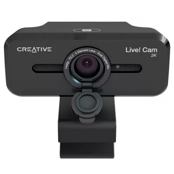 Creative Live! Cam Sync V3 2K QHD web kamera s dva mikrofona i poklopcem za privatnost, crna