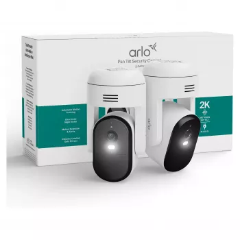 Arlo Essential 3 2K PTZ nadzorna kamera (2 paketa, bijela)