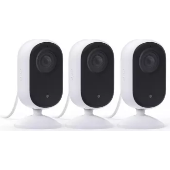 Arlo Essential 3 2K Pan-Tilt-Zoom unutarnja nadzorna kamera (paket od 2, bijela)