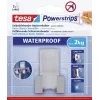 tesa Powerstrips držač brijača WAVE WATERPROOF, nehrđajući čelik, za mokre prostore (tuš/kupaonica), 1 kom