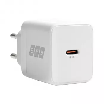 EFB Elektronik G301CE 30W USB-C GaN set punjača s 2m USB-C kabelom, bijeli