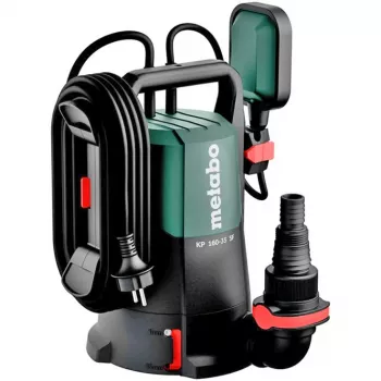 Metabo KP 160-35 SF kombinirana potopna/tlačna pumpa 500 W, 16000 l/h, 7,5 m, 35 mm čestice, 10 m kabel, crno-zelena 601792000