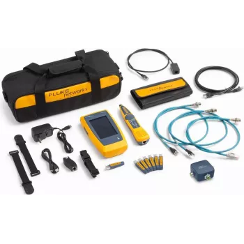Fluke Networks LinkIQ Duo komplet za testiranje industrijskih Ethernet kabela i mreža s M12 adapterima, PoE, do 10 Gb/s, Li-Ion, CAT 3-8 6029135
