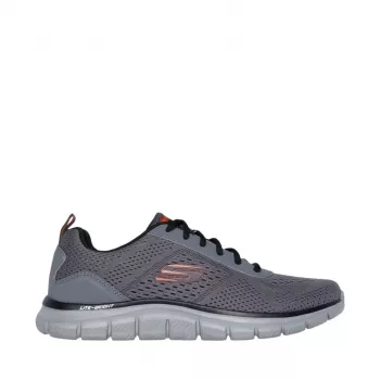 Skechers Track Leshur muške tenisice za trening, antracit/narančaste, EU 44