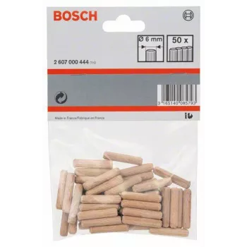 Bosch drveni tipli 6 mm x 30 mm, 50 komada 2607000444