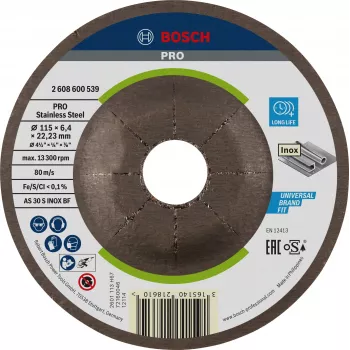 Bosch 2608600539 zaobljena brusna ploča 115 x 22,23 mm, 1 komad