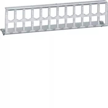HAGER UM00K4 24-Port prazni patch panel za UM serijske module, 19 inch 1U, svijetlosivi