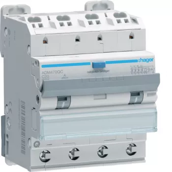 Hager ADM470QC FI/LS prekidač 4P 6kA C20 30mA tip A Quick Connect