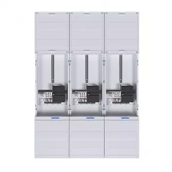 HAGER kompletno mjerno polje ZL33W4N, 3-fazno, 3-točkasto, 1050mm, 3-polja