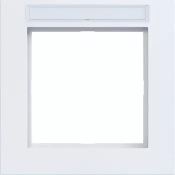 Hager A.1 okvir za 1 modul s poljem za oznake, Light White mat WAD6101WM