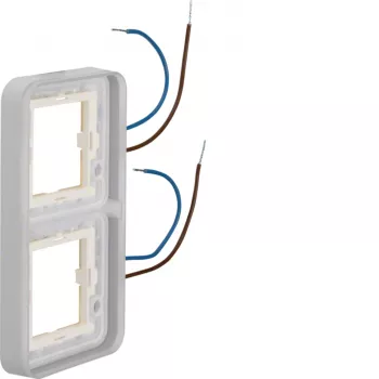 Hager WNA712 W.1 1-struki okvir s plavim LED osvjetljenjem, 230V, polarno bijeli