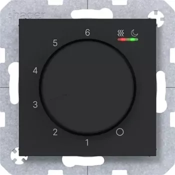 HAGER WAN5010BM sobni termostat 230V 16A okretno/tipkalo grijanje