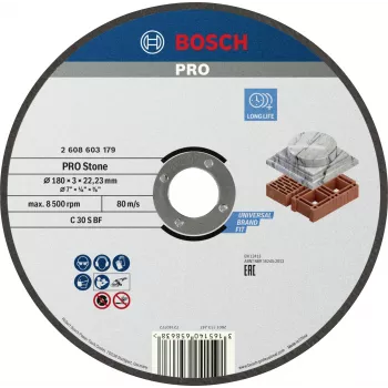 Bosch rezna ploča 180 mm ravna izvedba tip 41 za metal, 1 kom. 2608603179