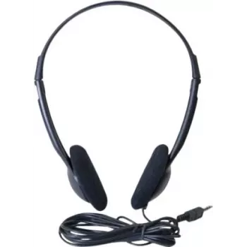 Exertis Connect On-Ear žičane slušalice s mikrofonom na stalku, 3,5 mm jack, crne (059201)